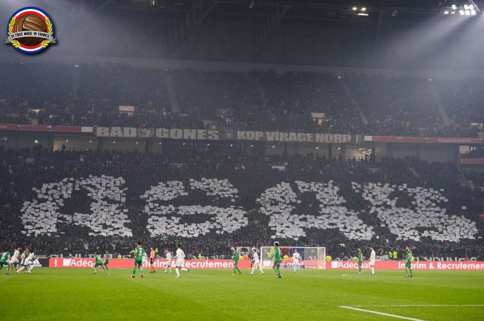 Fans of Lyon during the French Ligue 1 Soccer match between Lyon and Saint-Etienne at Groupama Stadium on March 1, 2020 in Lyon, France. (Photo by Baptiste Fernandez/Icon Sport via Getty Images)